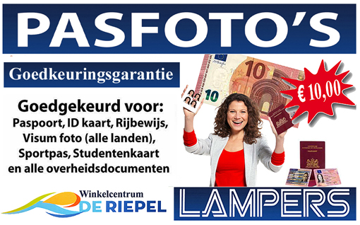 Pasfoto's Julianadorp - Den Helder - Nu voor maar 10,00 euro